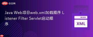 Java Web项目web.xml加载顺序 Listener Filter Servlet启动顺序