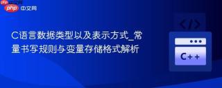 C语言数据类型以及表示方式_常量书写规则与变量存储格式解析