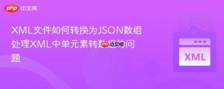 XML文件如何转换为JSON数组 处理XML中单元素转数组的问题