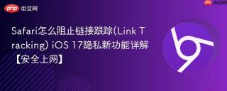 Safari怎么阻止链接跟踪(Link Tracking) iOS 17隐私新功能详解【安全上网】