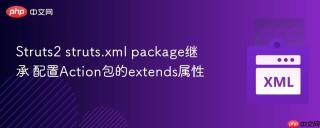 struts2 struts.xml package继承 配置action包的extends属性