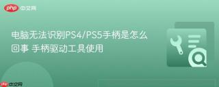 电脑无法识别PS4/PS5手柄是怎么回事 手柄驱动工具使用