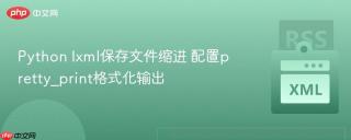 Python lxml保存文件缩进 配置pretty_print格式化输出