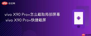 vivo X90 Pro+怎么截取局部屏幕 vivo X90 Pro+快捷截屏