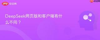 DeepSeek网页版和客户端有什么不同？