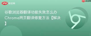 谷歌浏览器翻译功能失效怎么办 Chrome网页翻译修复方法【解决】
