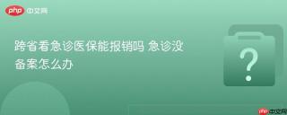 跨省看急诊医保能报销吗 急诊没备案怎么办