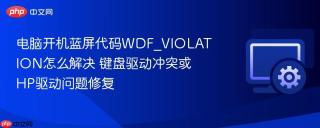 电脑开机蓝屏代码WDF_VIOLATION怎么解决 键盘驱动冲突或HP驱动问题修复