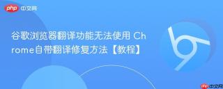 谷歌浏览器翻译功能无法使用 Chrome自带翻译修复方法【教程】