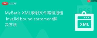 mybatis xml映射文件路径报错 invalid bound statement解决方法