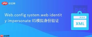 Web.config system.web identity impersonate IIS模拟身份验证