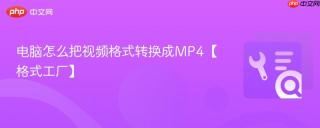 电脑怎么把视频格式转换成MP4【格式工厂】