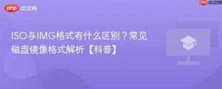 iso与img格式有什么区别？常见磁盘镜像格式解析【科普】