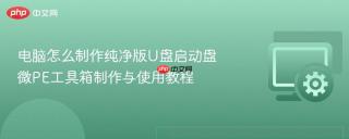 电脑怎么制作纯净版U盘启动盘 微PE工具箱制作与使用教程