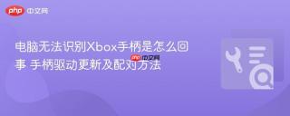 电脑无法识别Xbox手柄是怎么回事 手柄驱动更新及配对方法