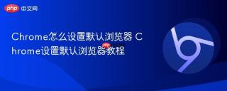 chrome怎么设置默认浏览器 chrome设置默认浏览器教程