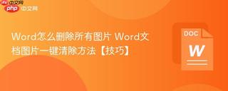 word怎么删除所有图片 word文档图片一键清除方法【技巧】