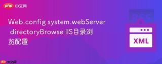 Web.config system.webServer directoryBrowse IIS目录浏览配置