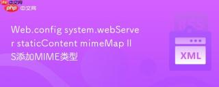 Web.config system.webServer staticContent mimeMap IIS添加MIME类型