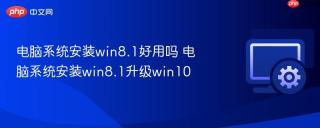 电脑系统安装win8.1好用吗 电脑系统安装win8.1升级win10