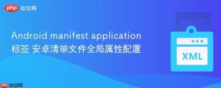 android manifest application标签 安卓清单文件全局属性配置