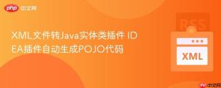 xml文件转java实体类插件 idea插件自动生成pojo代码