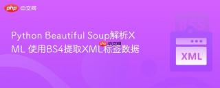 python beautiful soup解析xml 使用bs4提取xml标签数据
