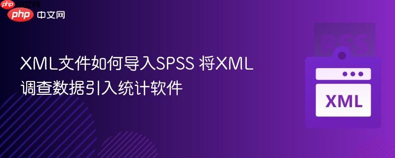 xml文件如何导入spss 将xml调查数据引入统计软件