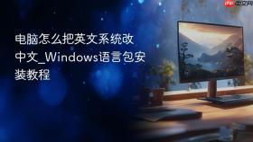电脑怎么把英文系统改中文_Windows语言包安装教程