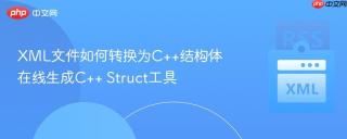 xml文件如何转换为c++结构体 在线生成c++ struct工具