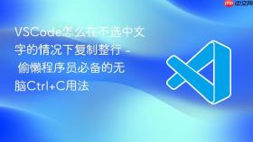 vscode怎么在不选中文字的情况下复制整行 - 偷懒程序员必备的无脑ctrl+c用法