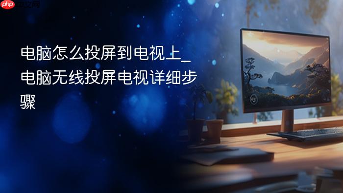电脑怎么投屏到电视上_电脑无线投屏电视详细步骤