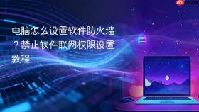 电脑怎么设置软件防火墙?禁止软件联网权限设置教程