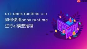 c++ onnx runtime c++如何使用onnx runtime进行ai模型推理
