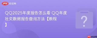 qq2025年度报告怎么看 qq年度社交数据报告查询方法【教程】
