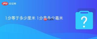 1分等于多少厘米 1分是多少毫米