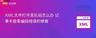 XML文件打开是乱码怎么办 记事本查看编码错误的修复