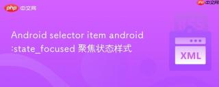 android selector item android:state_focused 聚焦状态样式