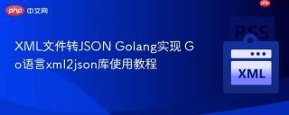 xml文件转json golang实现 go语言xml2json库使用教程