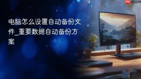 电脑怎么设置自动备份文件_重要数据自动备份方案