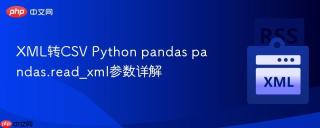 XML转CSV Python pandas pandas.read_xml参数详解