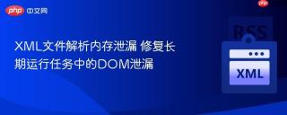 xml文件解析内存泄漏 修复长期运行任务中的dom泄漏