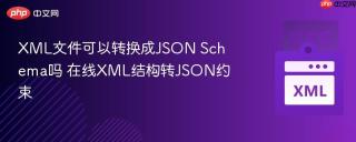 XML文件可以转换成JSON Schema吗 在线XML结构转JSON约束