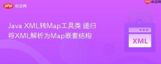 Java XML转Map工具类 递归将XML解析为Map嵌套结构