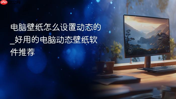 电脑壁纸怎么设置动态的_好用的电脑动态壁纸软件推荐
