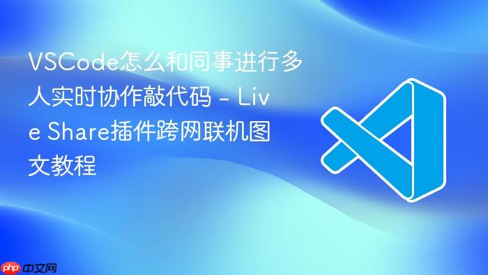 vscode怎么和同事进行多人实时协作敲代码 - live share插件跨网联机图文教程