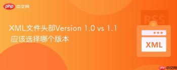 XML文件头部Version 1.0 vs 1.1 应该选择哪个版本