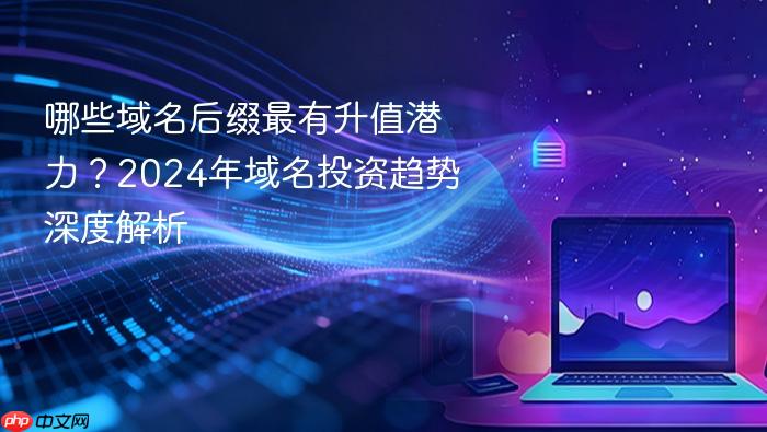 哪些域名后缀最有升值潜力?2024年域名投资趋势深度解析