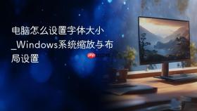 电脑怎么设置字体大小_Windows系统缩放与布局设置