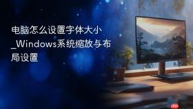 电脑怎么设置字体大小_windows系统缩放与布局设置